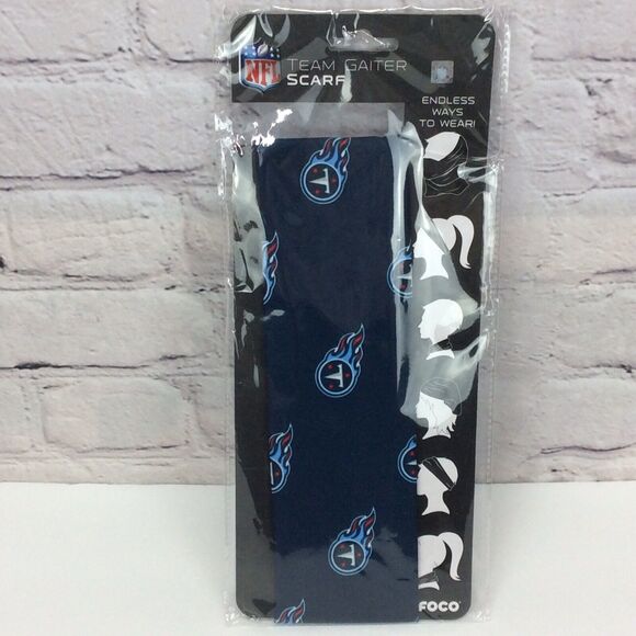 NFL Team Tennessee Titans Gaiter Unisex Multi Use Scarf Mini Print Logo Gameday - Picture 8 of 10